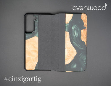 Samsung Galaxy S21 FE 5G PORTO COLLECTION FLIPCASE 13847 Grün